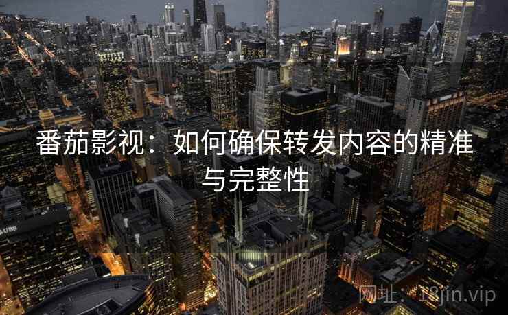 番茄影视：如何确保转发内容的精准与完整性