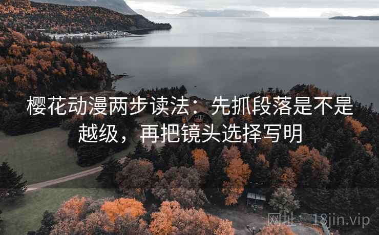 樱花动漫两步读法：先抓段落是不是越级，再把镜头选择写明
